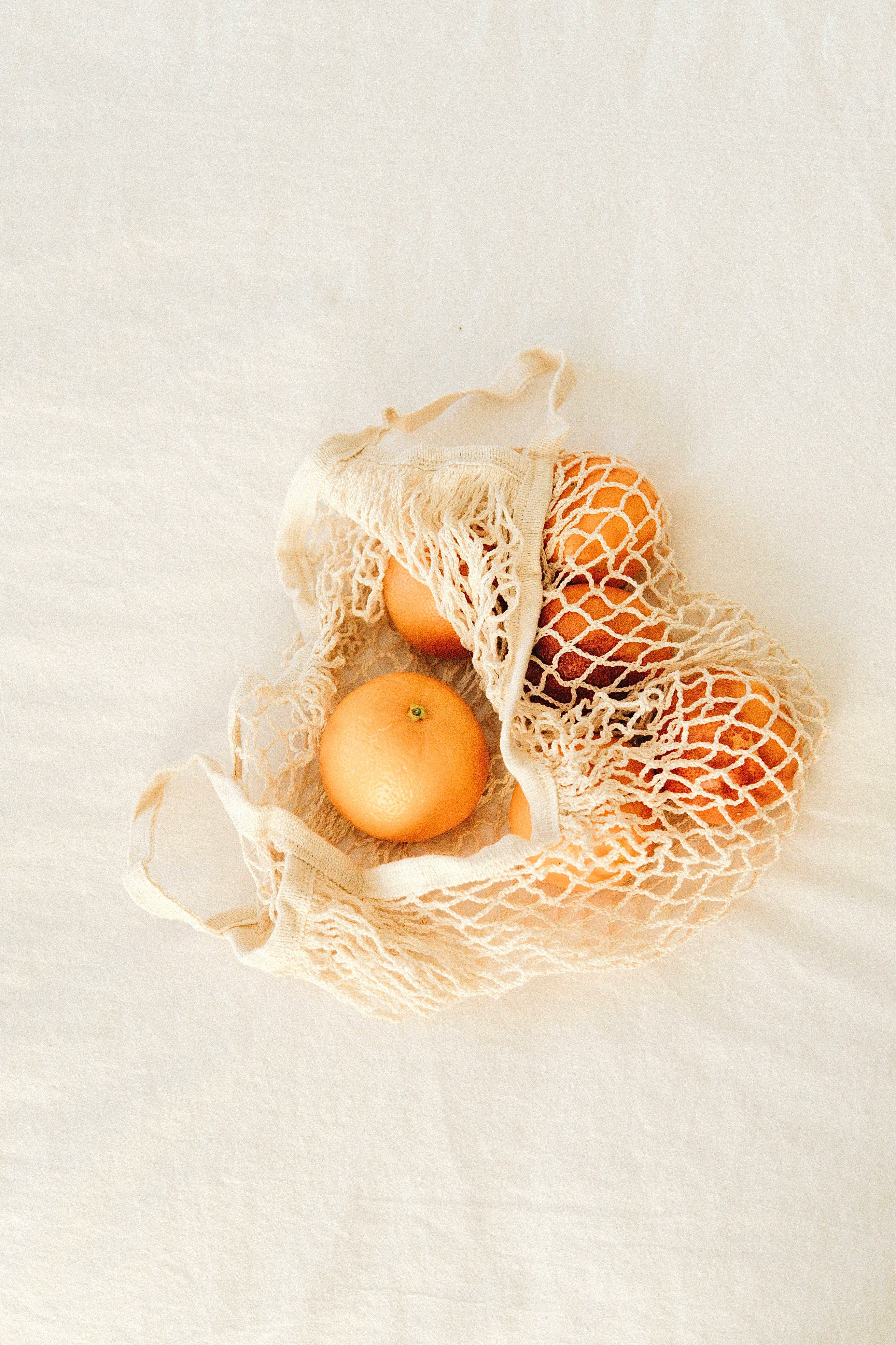 brown egg on white net